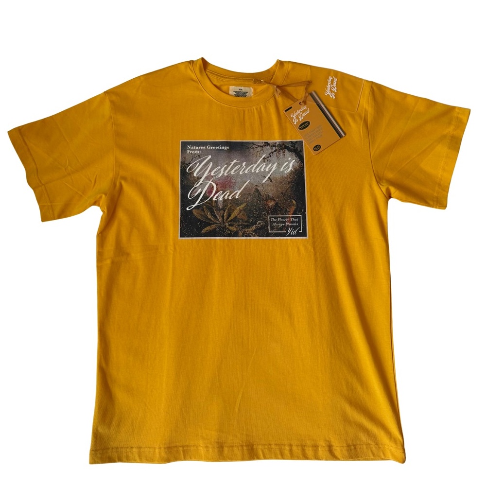 Y.I.D Yesterday Is Dead Graphic Mustard T-Shirt